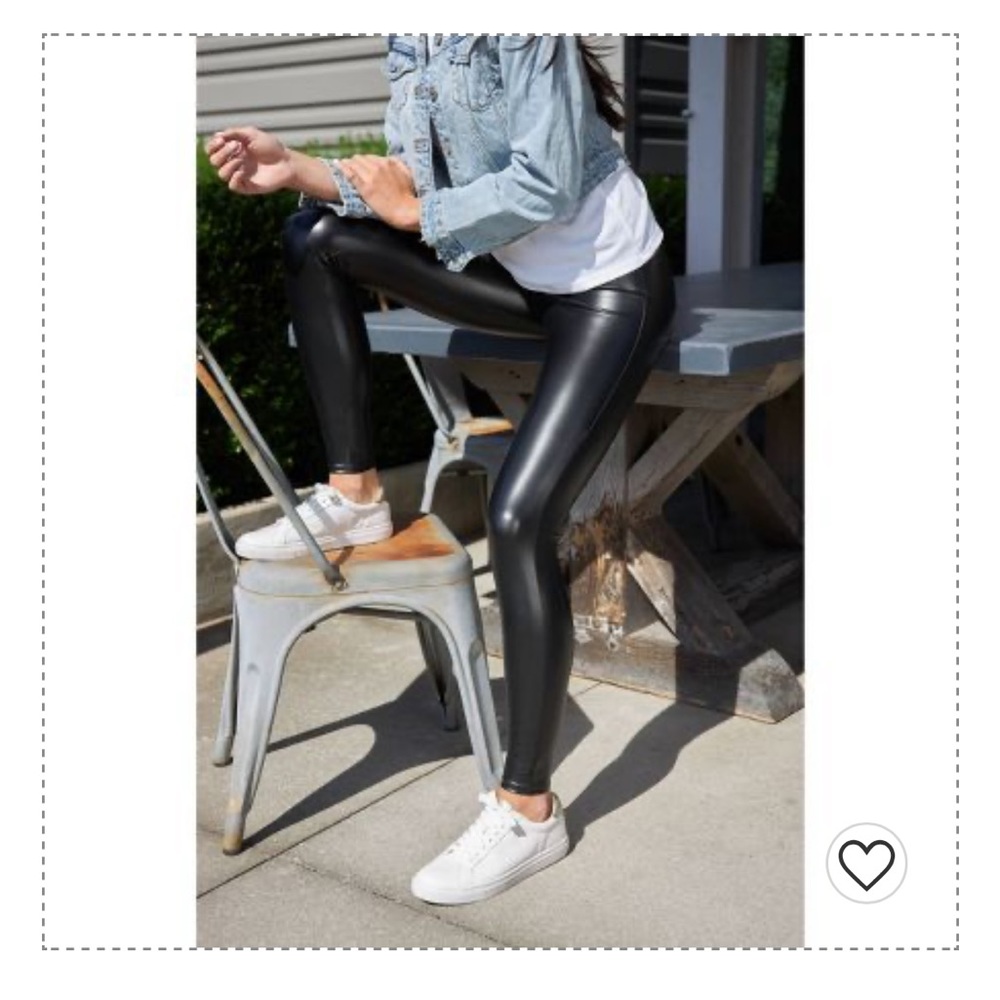 Spanx assets size small, black Moto leggings